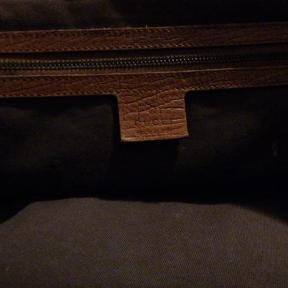 Gucci Guccissima print canvas/leather Bullet Bag! - Picture 8 of 8